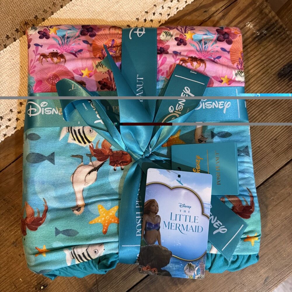 Posh Peanut Disney The Little Mermaid Ariel Ruffled Luxette Patoo New With Tags
